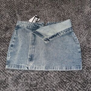 PrettyLittleThing Light Blue Denim Mini Skirt